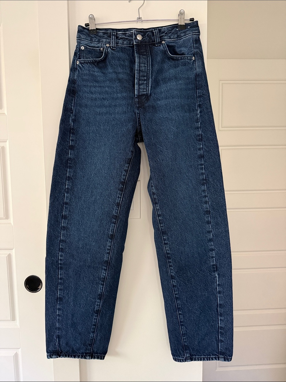 Madewell Curvy Pieced Barrel-Leg Jean